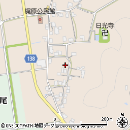 兵庫県丹波市市島町梶原185周辺の地図