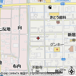 愛知県あま市新居屋鶴田62周辺の地図