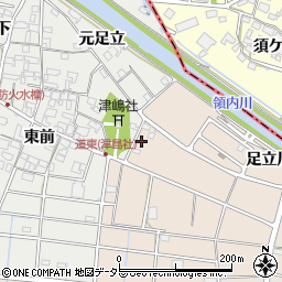 愛知県愛西市町方町八田野3周辺の地図