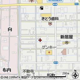 愛知県あま市新居屋鶴田75周辺の地図