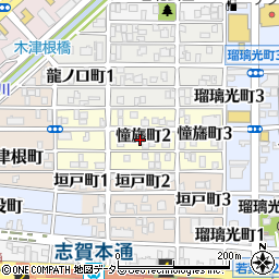 愛知県名古屋市北区憧旛町周辺の地図