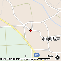 兵庫県丹波市市島町与戸2481周辺の地図