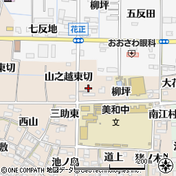 愛知県あま市木田山之越東切25周辺の地図