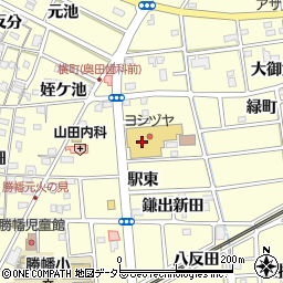 ボナンザプラザ・ヨシヅヤ愛西勝幡店周辺の地図