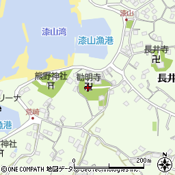 勧明寺周辺の地図
