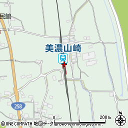 美濃山崎駅周辺の地図