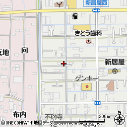愛知県あま市新居屋鶴田58周辺の地図