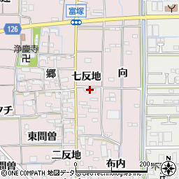 愛知県あま市富塚七反地周辺の地図