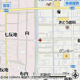 愛知県あま市新居屋鶴田43周辺の地図