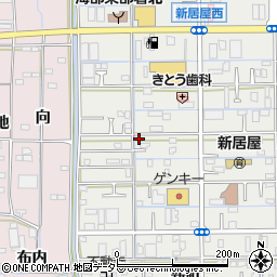 愛知県あま市新居屋鶴田78-1周辺の地図