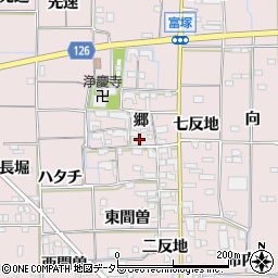 愛知県あま市富塚郷周辺の地図