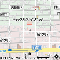 飛騨牛乳城北販売店周辺の地図