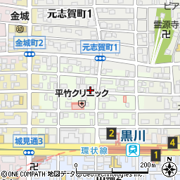 愛知県名古屋市北区敷島町周辺の地図