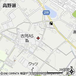滋賀県犬上郡豊郷町高野瀬周辺の地図