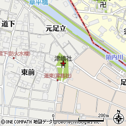 津嶋社周辺の地図