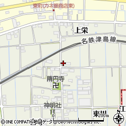 愛知県愛西市佐折町東川5周辺の地図