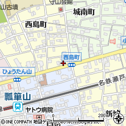 愛知県名古屋市守山区西島町14-19周辺の地図