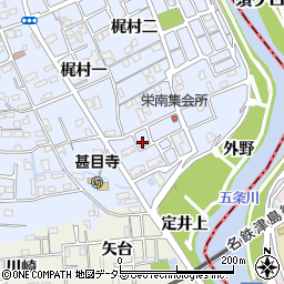 愛知県あま市西今宿梶村三48周辺の地図