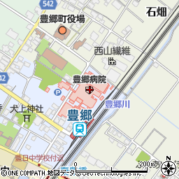 ヤマザキＹショップ豊郷病院店周辺の地図