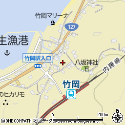 千葉県富津市萩生周辺の地図