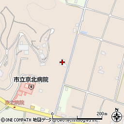 京都府京都市右京区京北下中町（柿木通）周辺の地図