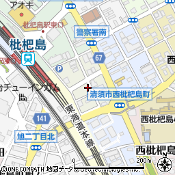 愛知県清須市西枇杷島町二見周辺の地図