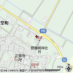 能登川福堂郵便局周辺の地図