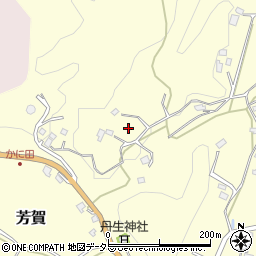 千葉県勝浦市芳賀周辺の地図