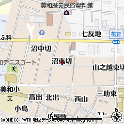 愛知県あま市木田沼東切周辺の地図