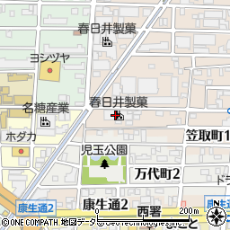 春日井製菓株式会社　笠取工場周辺の地図