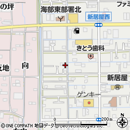 愛知県あま市新居屋鶴田24周辺の地図