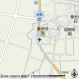 滋賀県犬上郡甲良町金屋735周辺の地図