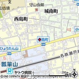 愛知県名古屋市守山区西島町14-14周辺の地図