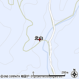 京都府京丹波町（船井郡）上大久保（北山）周辺の地図