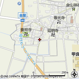 滋賀県犬上郡甲良町金屋857周辺の地図