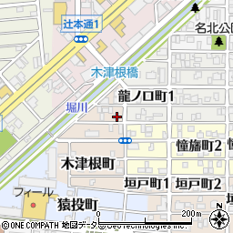愛知県名古屋市北区木津根町54周辺の地図