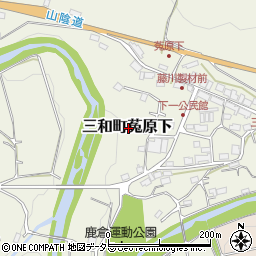 京都府福知山市三和町菟原下周辺の地図