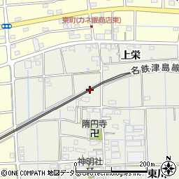 愛知県愛西市佐折町ニトヘ周辺の地図