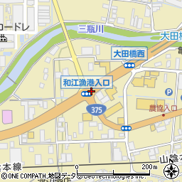 和江港入口周辺の地図