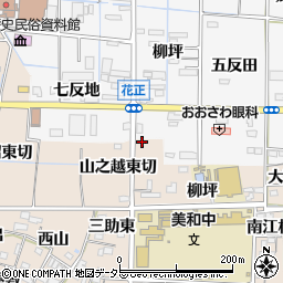 愛知県あま市木田山之越東切42周辺の地図