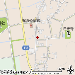 兵庫県丹波市市島町梶原336周辺の地図
