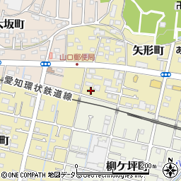愛知県瀬戸市矢形町21-2周辺の地図