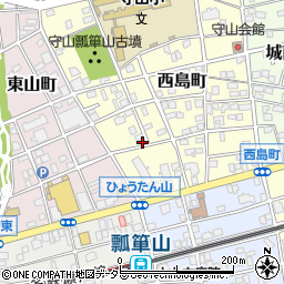 愛知県名古屋市守山区西島町2-22周辺の地図