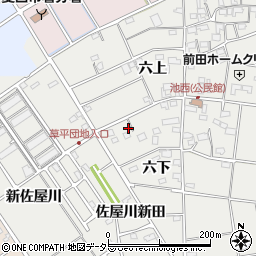 愛知県愛西市草平町六下14周辺の地図