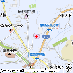 豊田市役所　スポーツ施設藤岡体育センター周辺の地図
