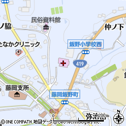 豊田市藤岡体育センター周辺の地図