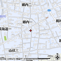 愛知県あま市西今宿郷内一7周辺の地図