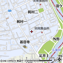 愛知県あま市西今宿梶村三35-2周辺の地図
