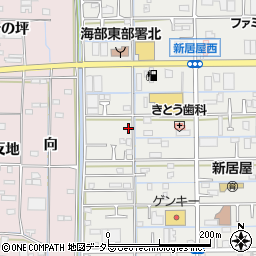 愛知県あま市新居屋鶴田7周辺の地図