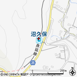 沼久保駅周辺の地図
